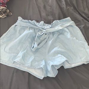 Light blue flowy shorts